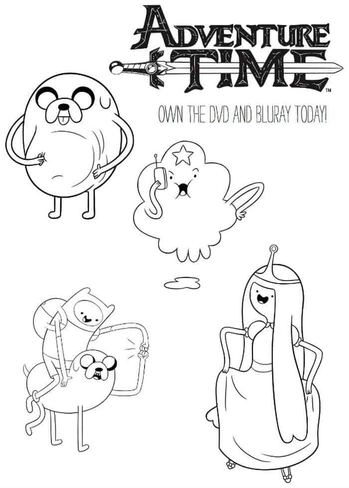 Coloring Pages Of Adventure Time