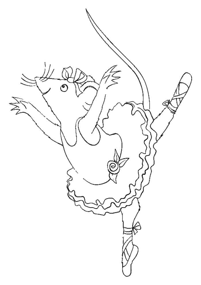 Coloring Pages Of Angelina Ballerina