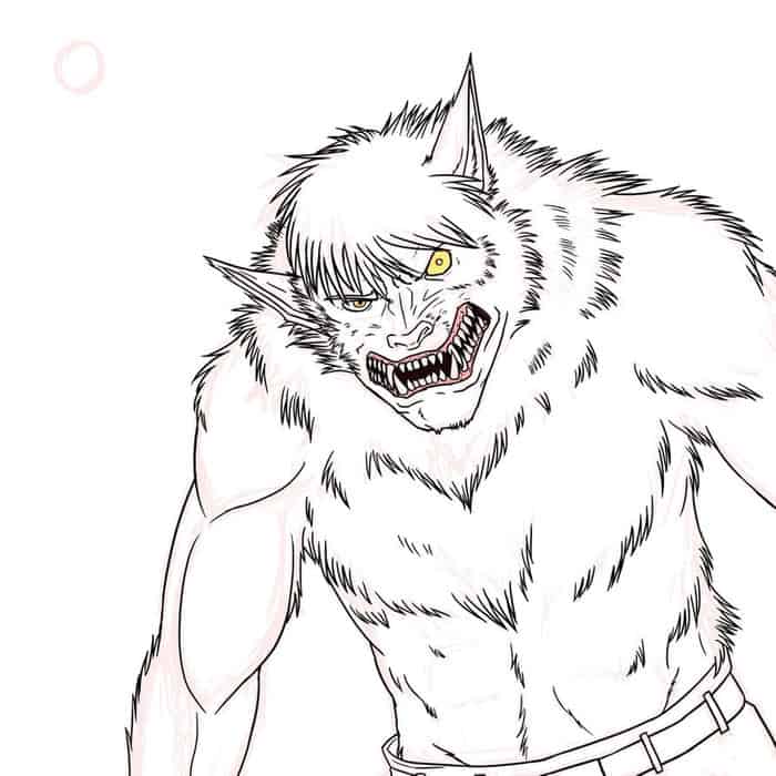 Coloring Pages Of Anime Werewolf Oc Crly Tale