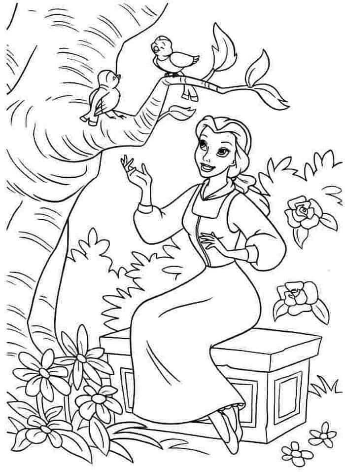 Coloring Pages Of Belle