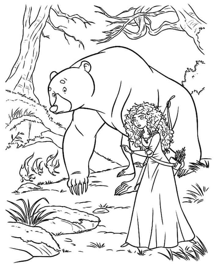 Coloring Pages Of Merida From Brave