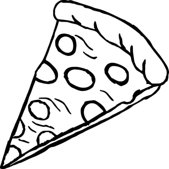 Coloring Pages Of Pizza For Kids
