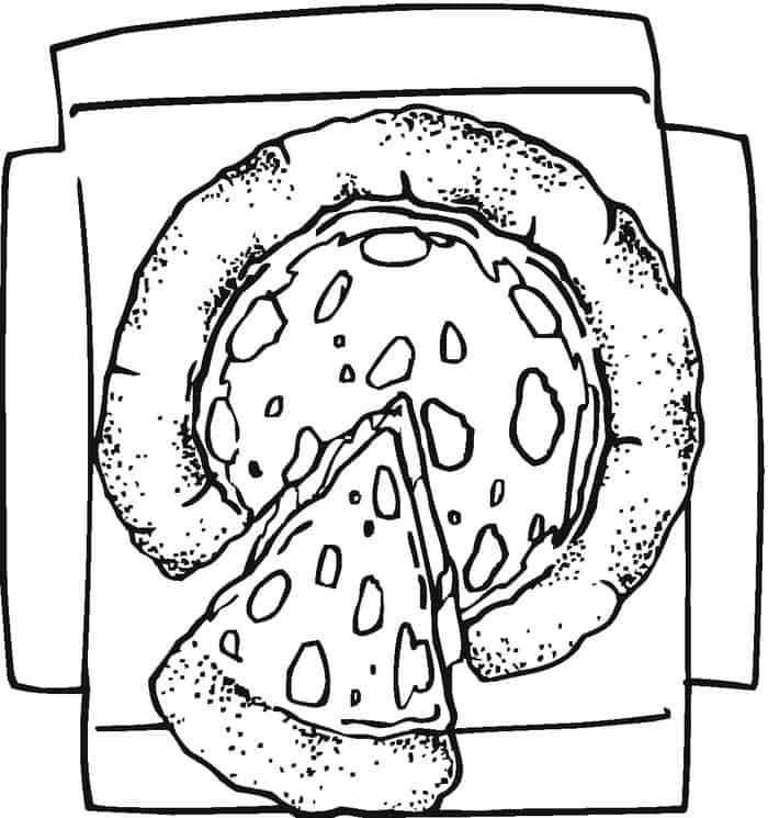 Coloring Pages Of Pizza