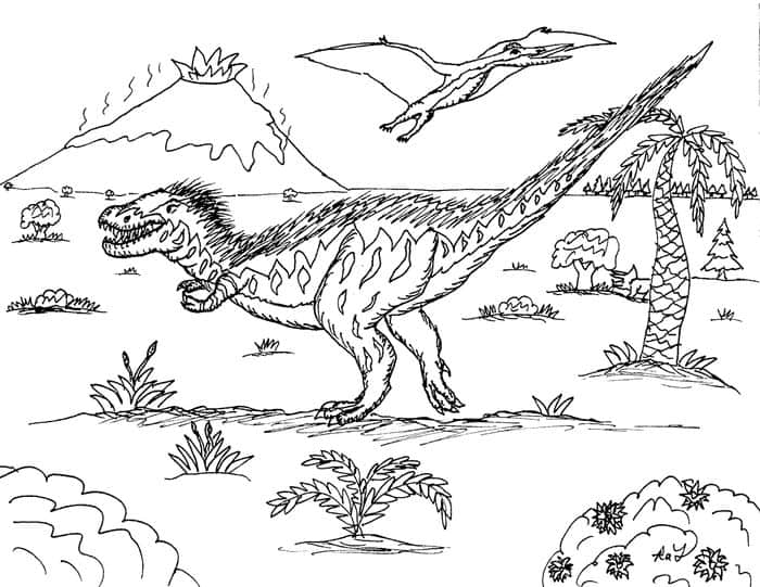 Coloring Pages Of T Rex Jurassic Park