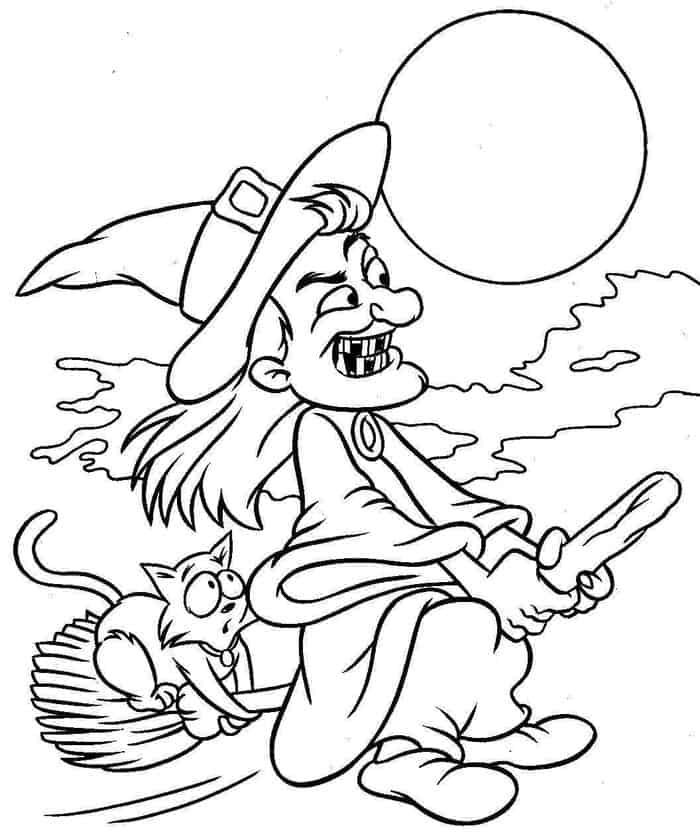 Coloring Pages Of Witch