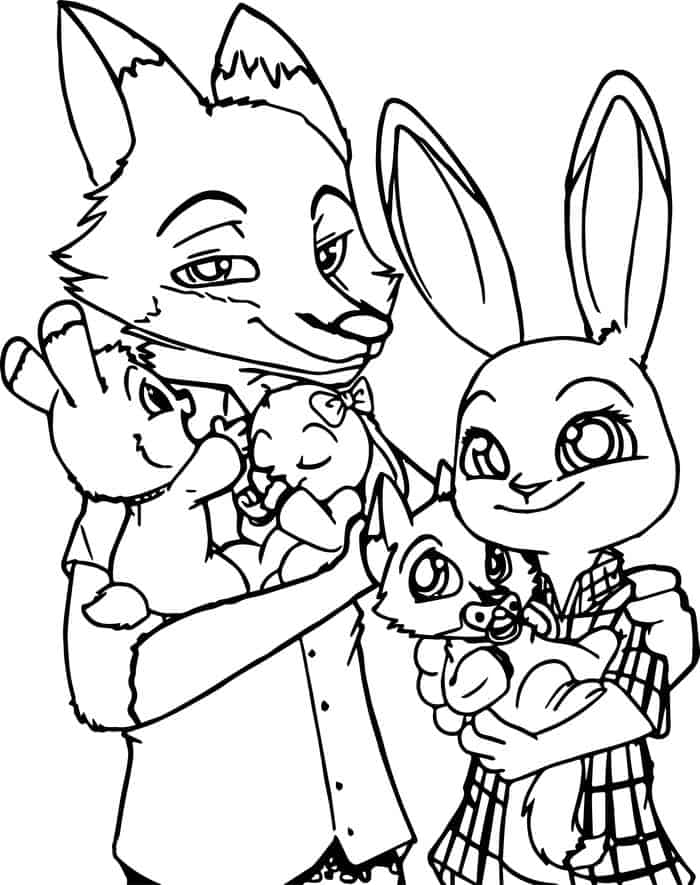 Coloring Pages Of Zootopia