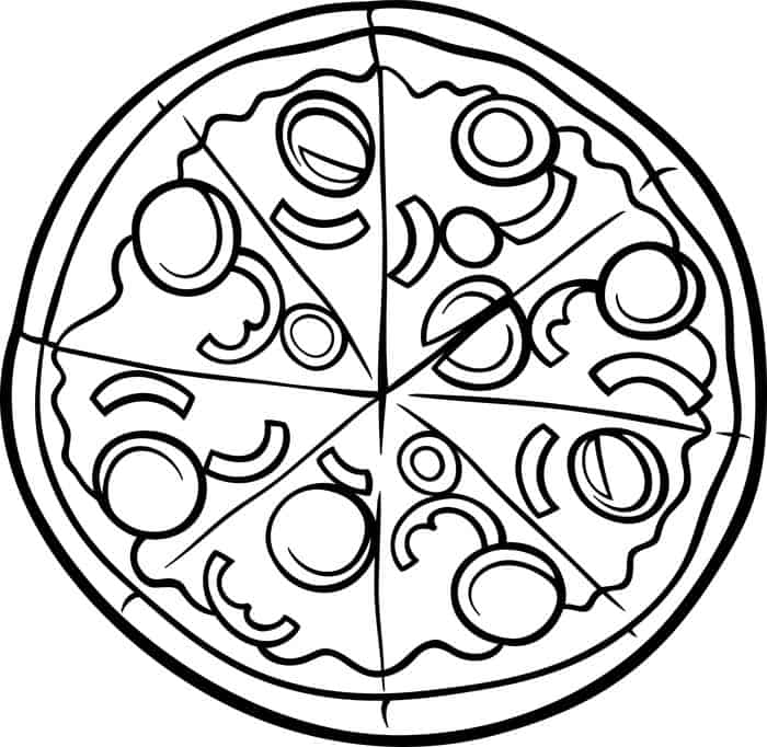 Coloring Pages Pizza