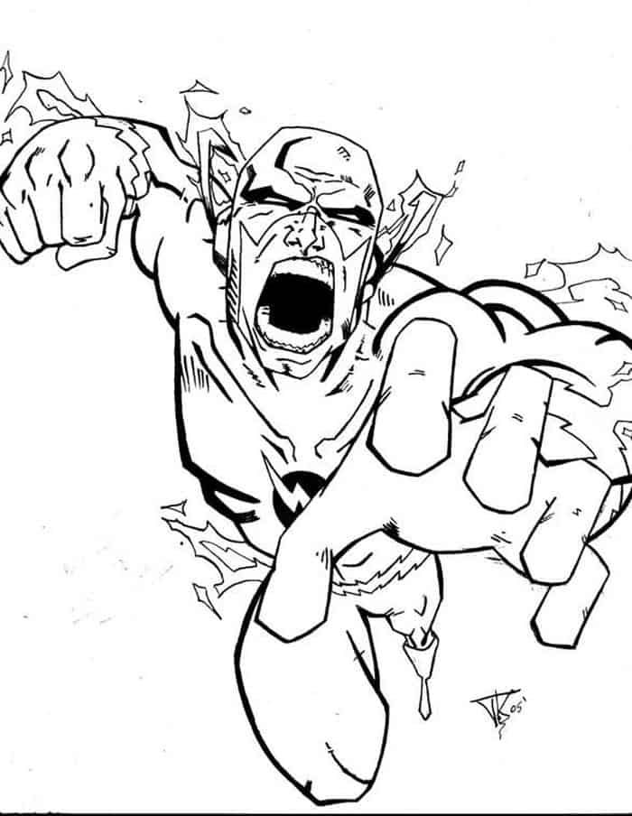 Coloring Pages The Flash Barry