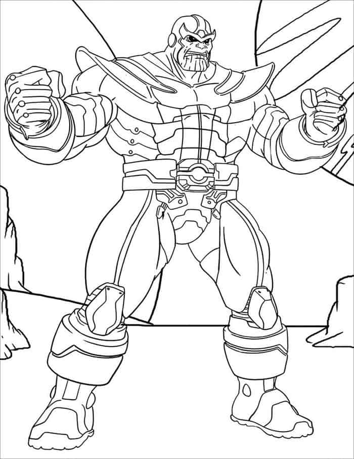 Cool Thanos Coloring Pages