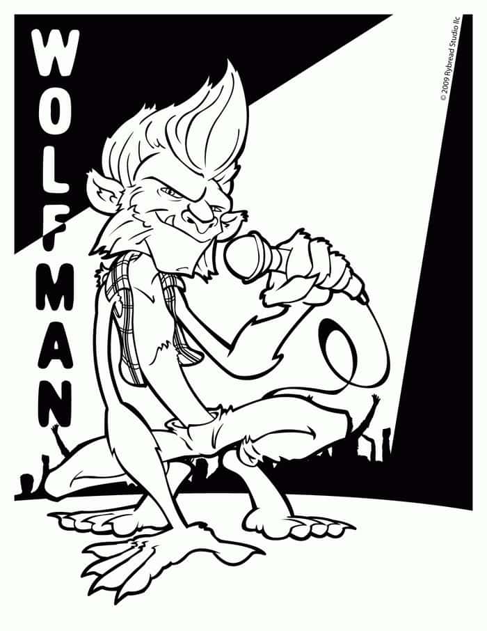 Cool Werewolf Coloring Pages