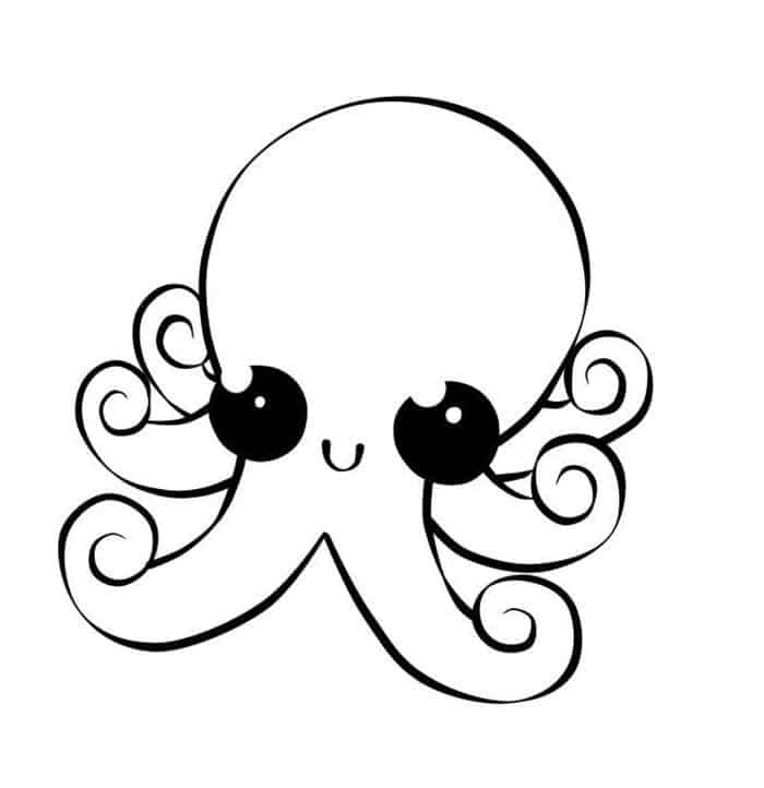 Cute Animal Coloring Pages Lps Octopus