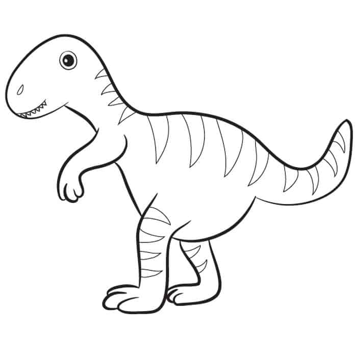 Cute T Rex Coloring Pages