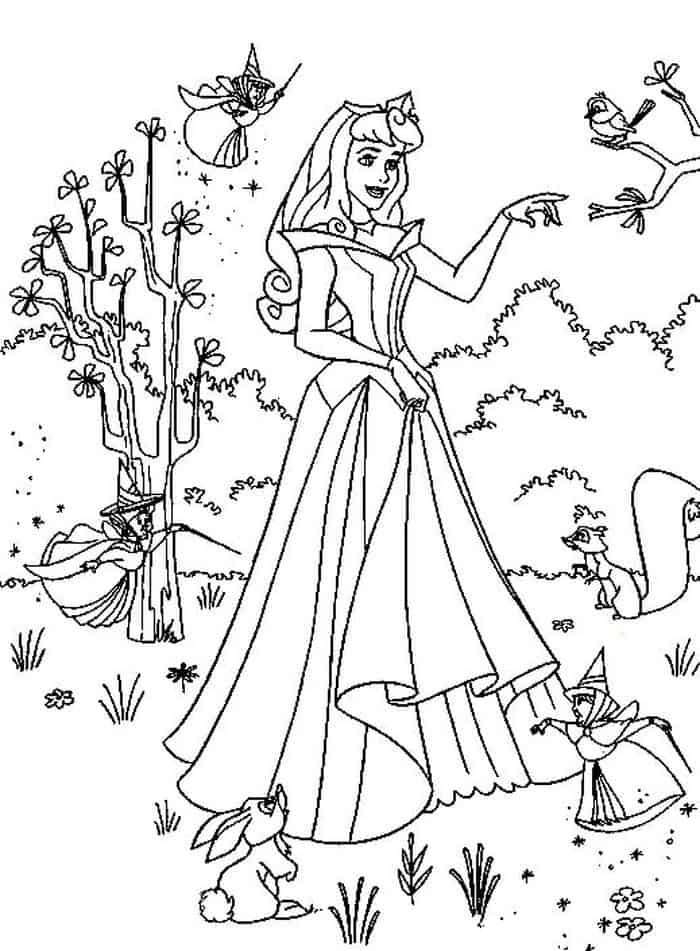 Difficult Disney Aurora Kingdom Hearts Coloring Pages