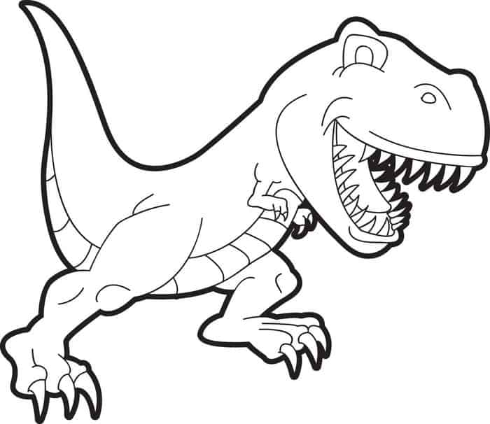 Dinosaur T Rex Coloring Pages