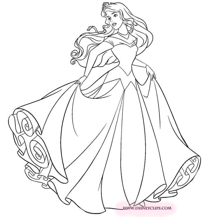 Disney Princess Aurora Coloring Pages