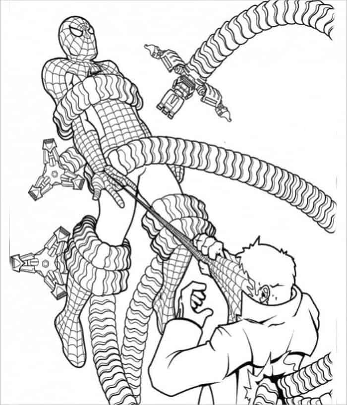 Doctor Octopus Coloring Pages