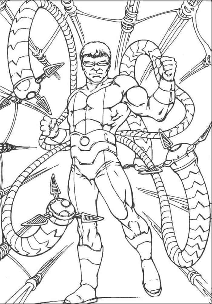Dr Octopus Coloring Pages