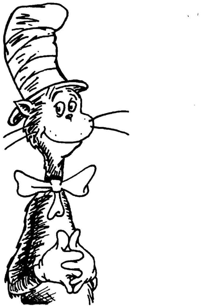 Dr. Seuss Coloring Pages Cat In The Hat