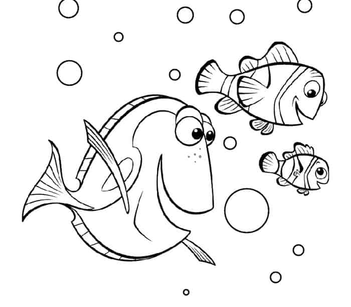 Draw So Cute Finding Dory Coloring Pages