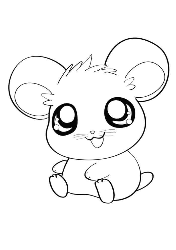 Dwarf Hamster Coloring Pages