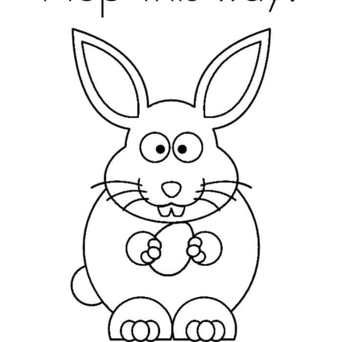 Easter Bunny Coloring Pages Free Printable