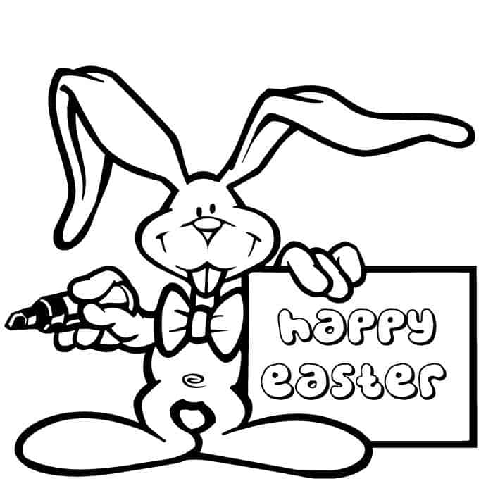 Easter Bunny Wi Coloring Pages