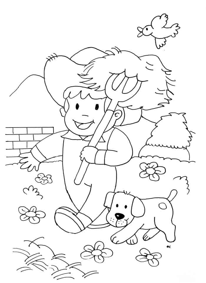 Farm Animal Coloring Book Printable Pages