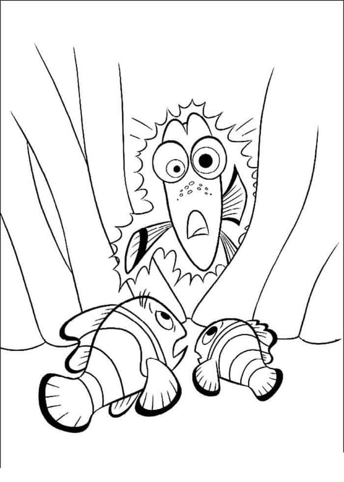 Finding Baby Dory Coloring Pages