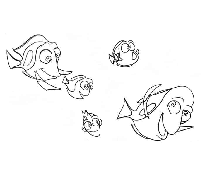 Finding Dory Coloring Book Pages