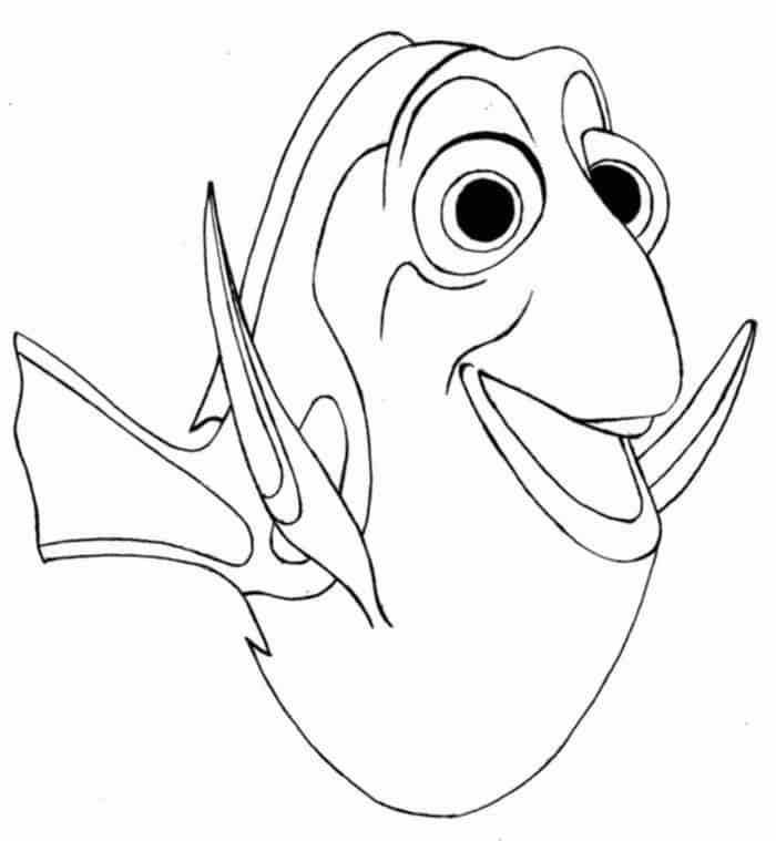 Finding Dory Free Printable Coloring Pages