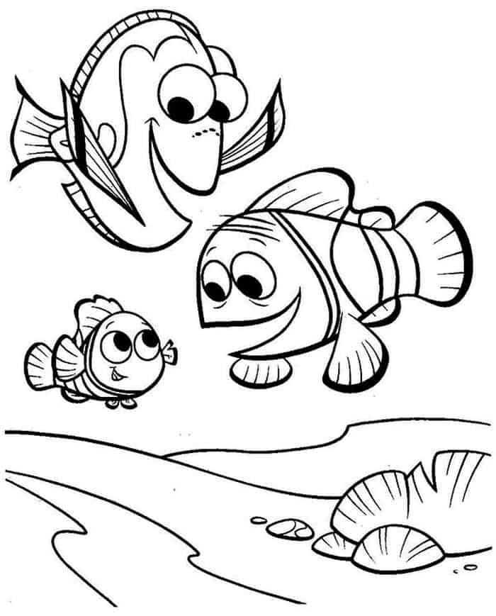Finding Dory Printable Coloring Pages Free
