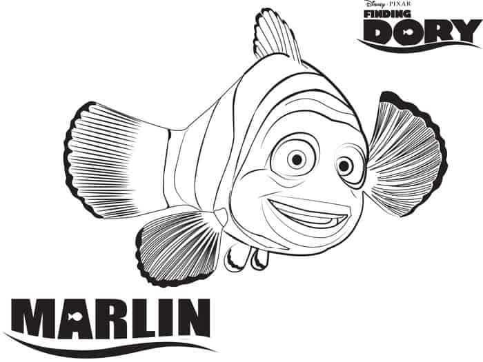 Finding Dory Printable Coloring Pages