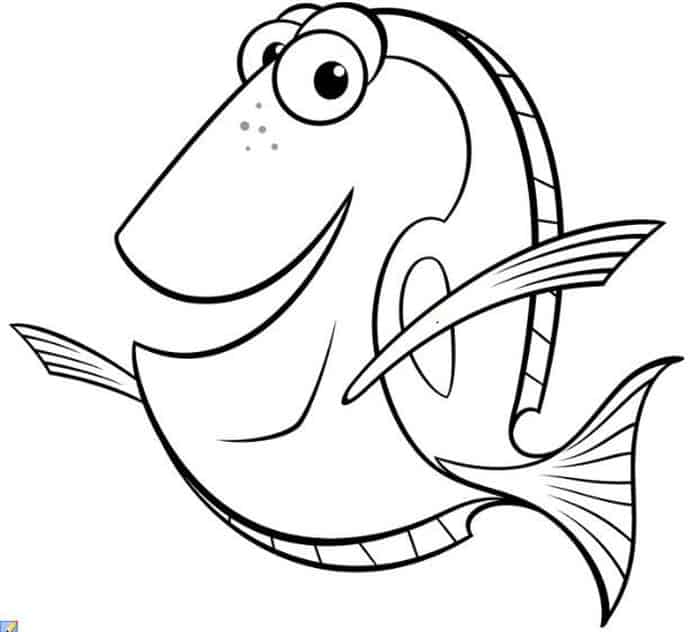 Finding Dory To Coloring Pages