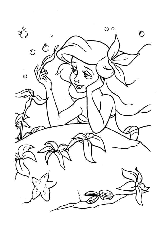 Free Ariel Coloring Pages