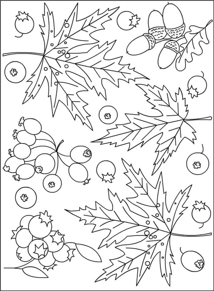 Free Autumn Coloring Pages