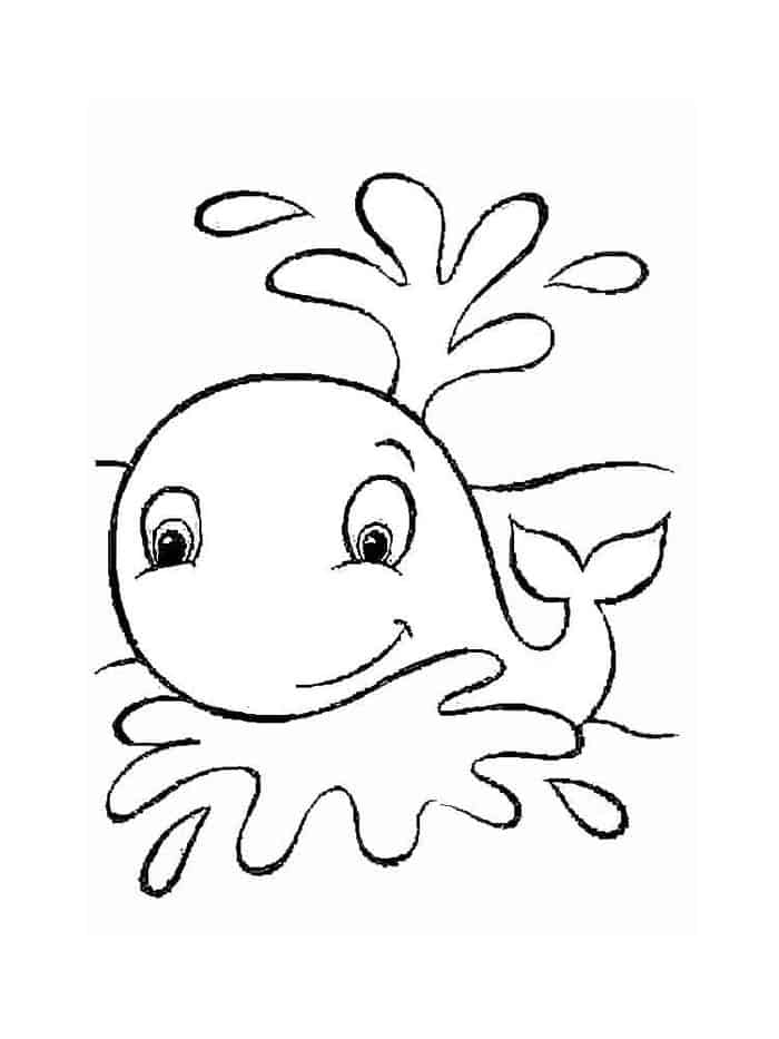 Free Baby Whale Printable Coloring Pages