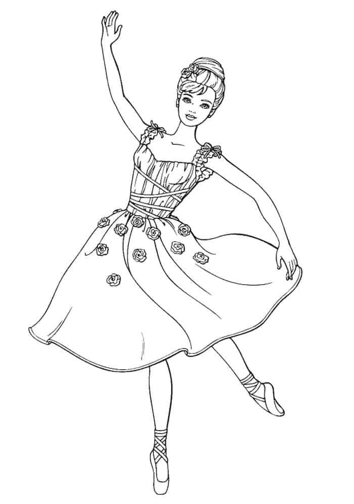 Free Ballerina Coloring Pages