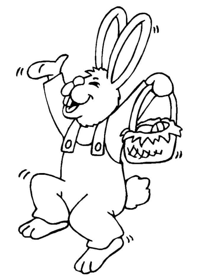 Free Coloring Pages Easter Bunny