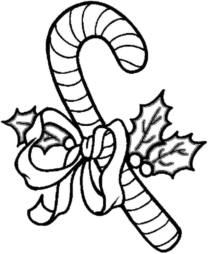 Free Coloring Pages For Kids Candy Cane