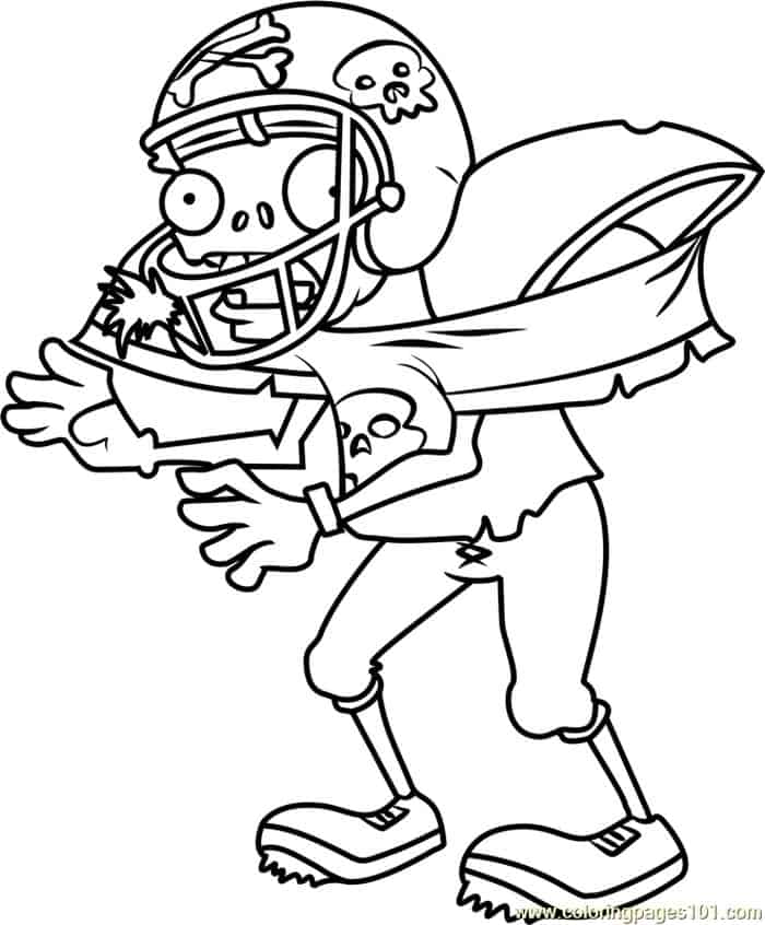 Free Coloring Pages Plants Vs Zombie