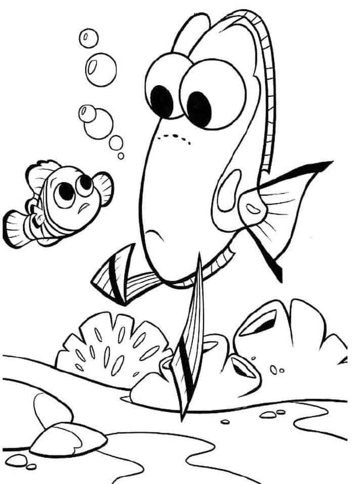 Free Finding Dory Coloring Pages
