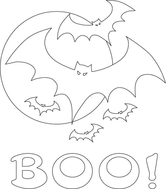 Free Halloween Bat Coloring Pages
