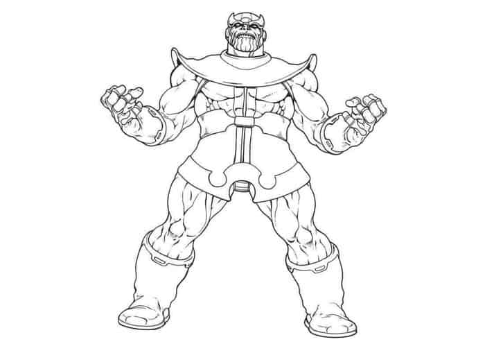 Free Printable Coloring Pages Thanos
