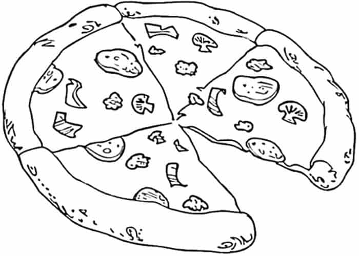 Free Printable Pizza Coloring Pages