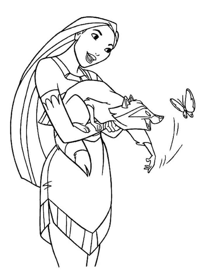 Free Printable Pocahontas Coloring Pages