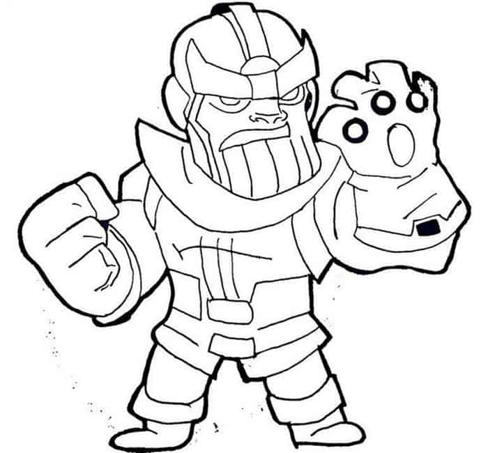 Free Printable Thanos Coloring Pages