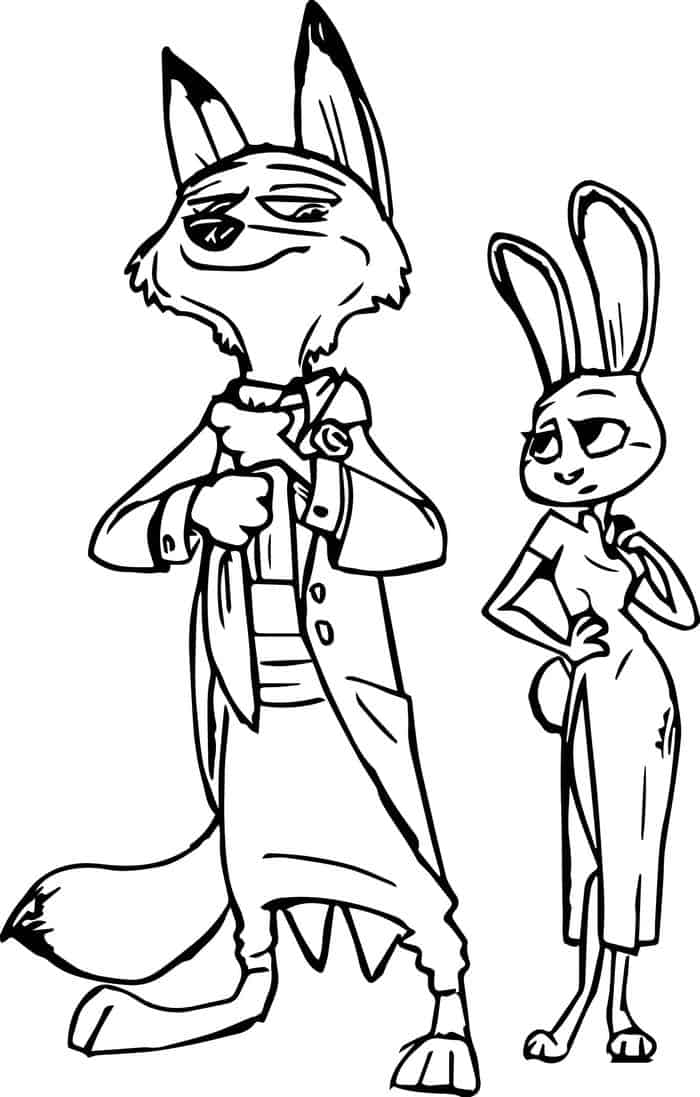 Free Printable Zootopia Coloring Pages