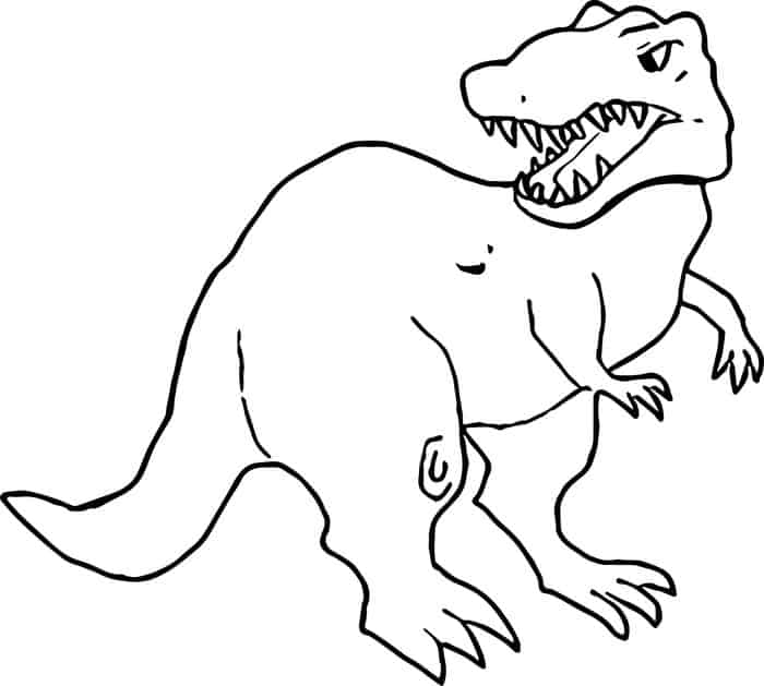 Free T Rex Dinosaur Coloring Pages