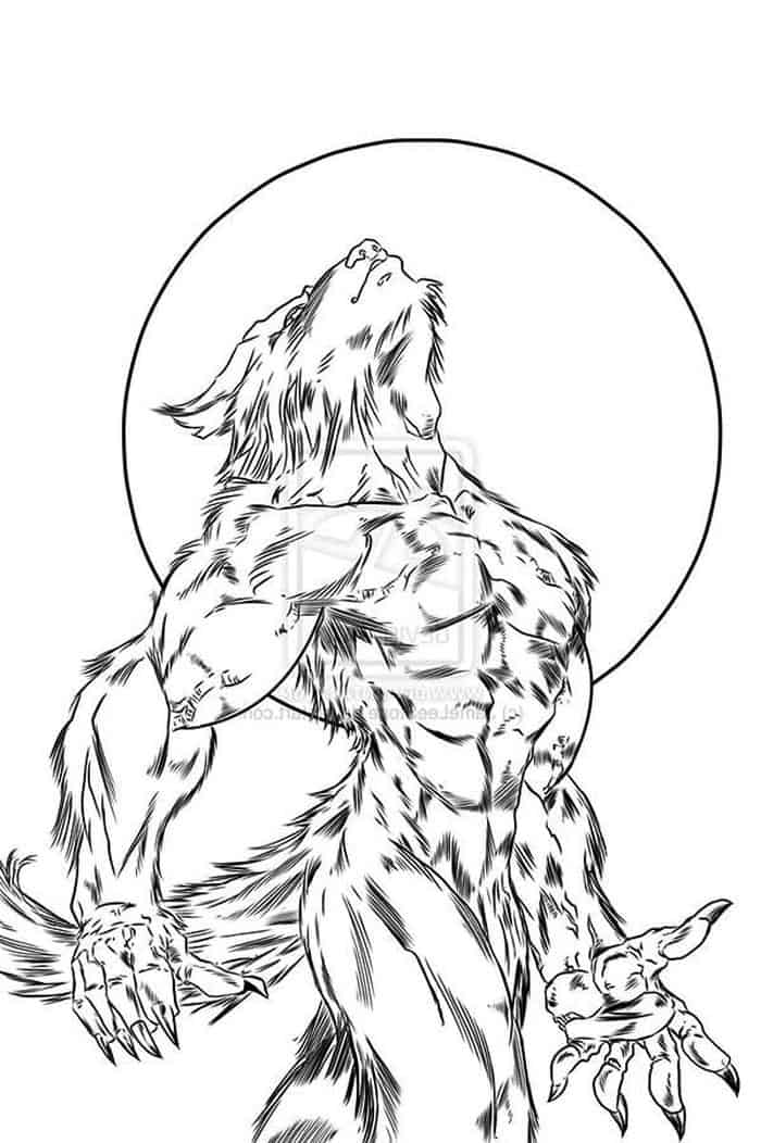 Goosebumps The Werewolf Coloring Pages
