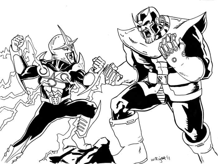 Guardians Of The Galaxy Thanos Coloring Pages